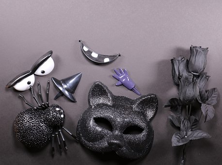 Halloween, Schwarz, Unheimlich, Kürbis
