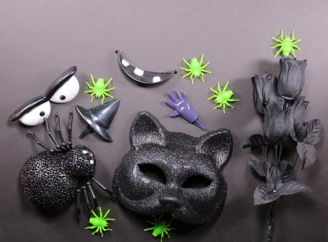 Halloween, Schwarz, Gotisch, Hexe