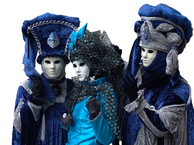 Free isolated venice carnival illustration