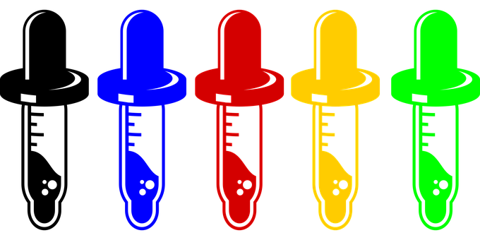 Dråpeteller, Pipette, Flaske, Væske