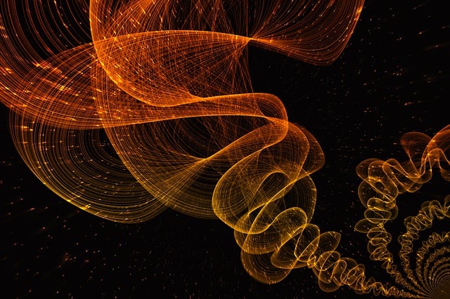 Free background circles fractal illustration