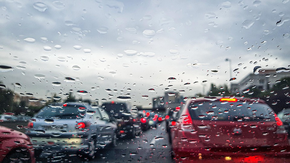 Lluvia, Cristal, Tormenta, Coche, Conducir, Peligro