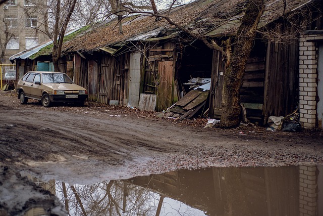 Rusia, Voronezh, Lada, Yard, Garages