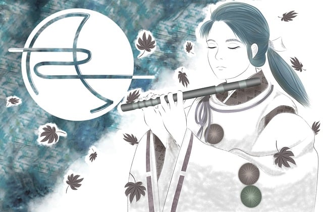 Free boy japanese whistle illustration