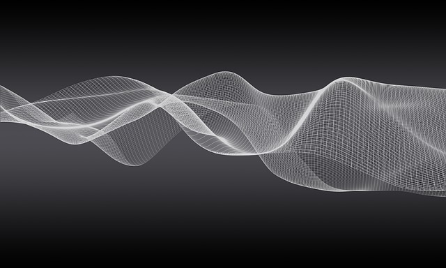 Free network wave web illustration
