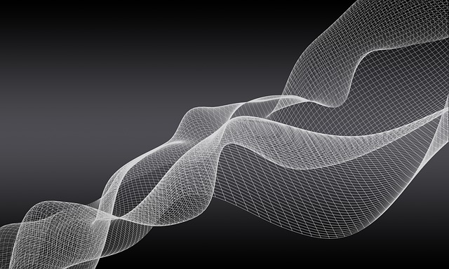 Free network wave web illustration