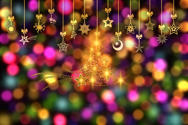Weihnachten, Sterne, Schmuck