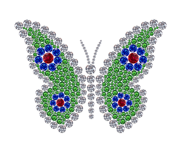 Fluture, Multicolor, Bijuterii