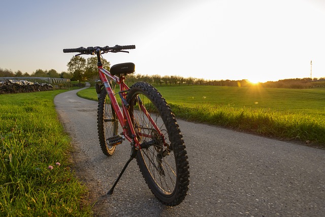 Panorama, Pôr Do Sol, Colina, Bicicleta