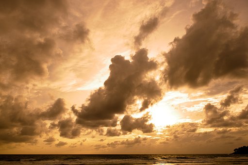 Sky, Himmel, Vejr, Sunset, Ocean, År