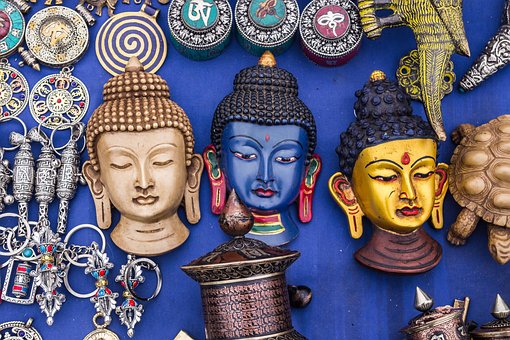佛, Basantapur, 尼泊尔, 里程碑, 文化, 面具, 雕像, 街铺