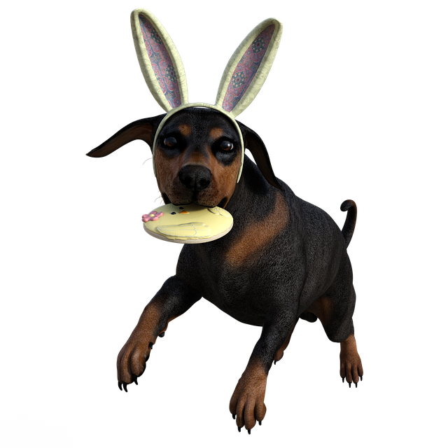 Free Dog Easter Doggy illustration and picture
