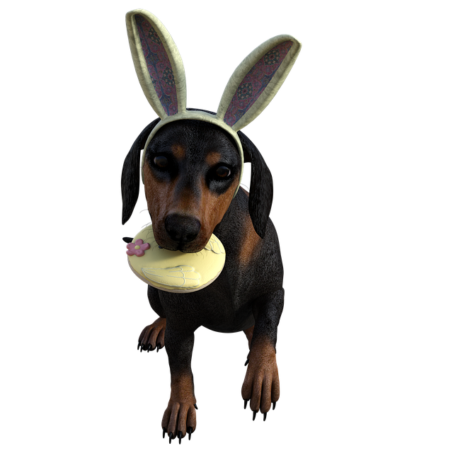 Free Dog Easter Doggy illustration and picture
