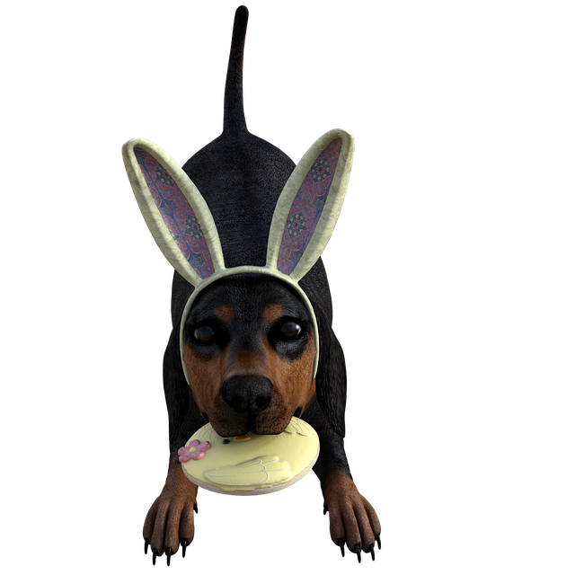 Free Dog Easter Doggy illustration and picture