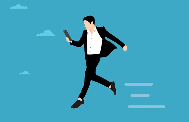 Free business flying floating illustration