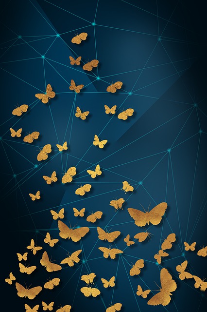 Free abstract golden fish continental illustration