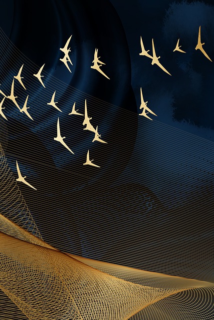 Abstract, Continental, Azul, Linha
