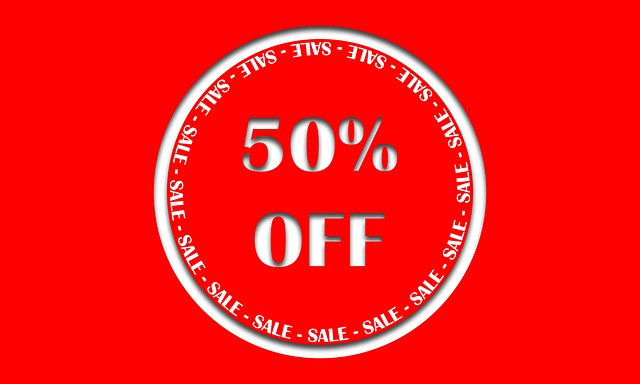 Free sale bargain promotion illustration