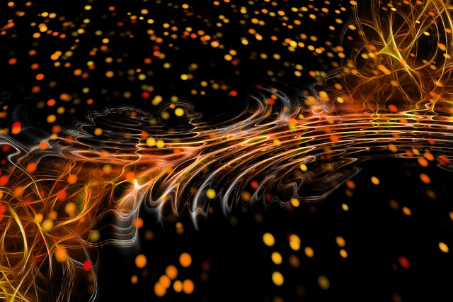 Free abstract background particles illustration