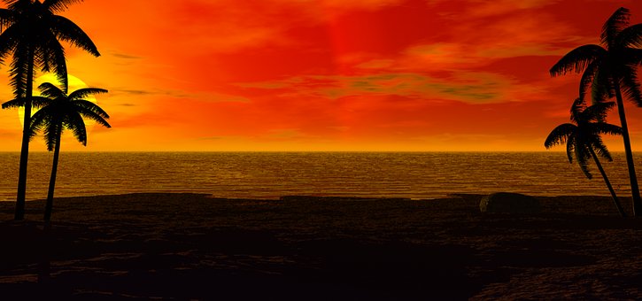 Free Sunset Ocean photo and picture