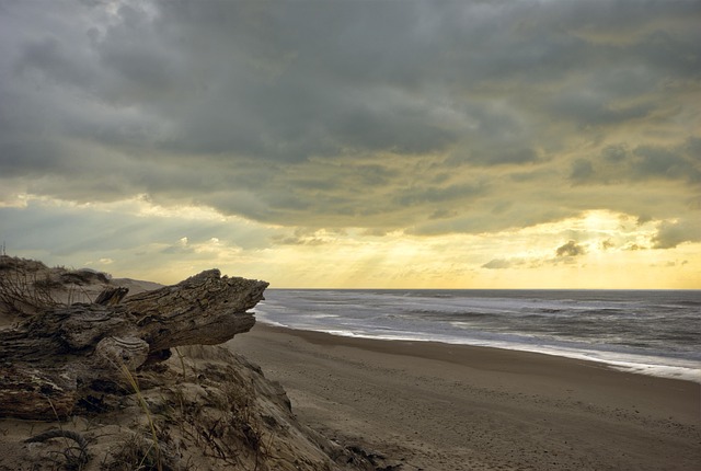 Peisaj, Mare, Ocean, Plajă, Natură, Nori