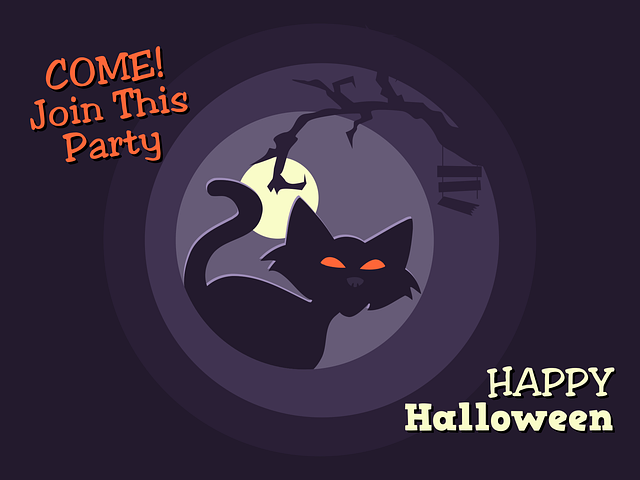 Free halloween poster invitation illustration