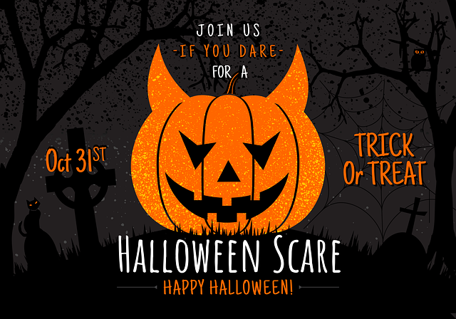 Free halloween pumpkin face illustration