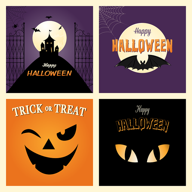 Free halloween skull ghost vector