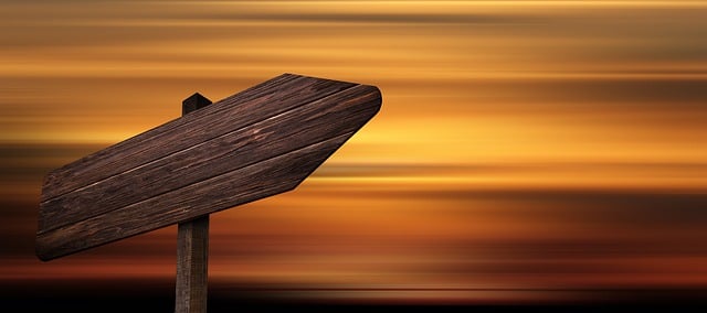 Free signpost waypoint wood illustration