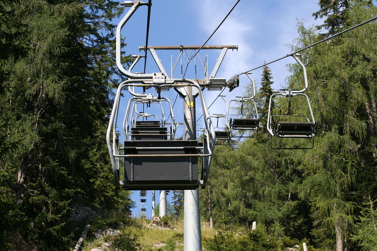 Chairlift - free online jigsaw puzzle photo