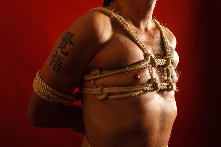 Chinese male rope bondage