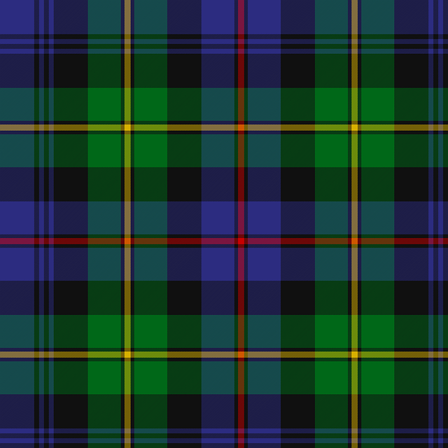 Free baillie william wilson scottish plaid fabric illustration