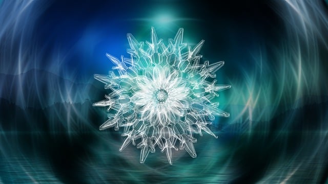 Free ice crystal crystal snowflake illustration