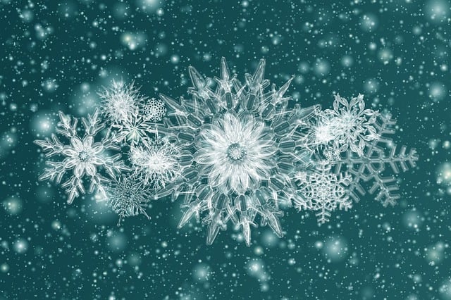 Free ice crystal crystal snowflake illustration