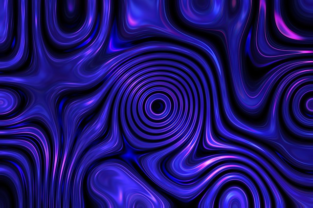 Free flow wave motion illustration