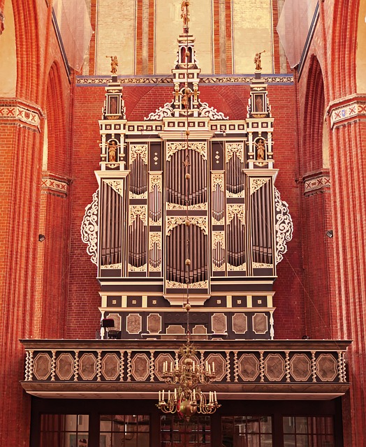 Free Church Organ Gold Leaf photo and picture