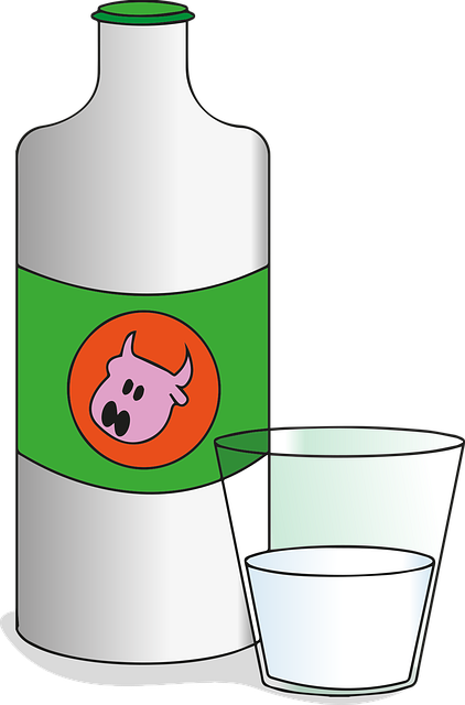 Free milk bottle dairy illustration