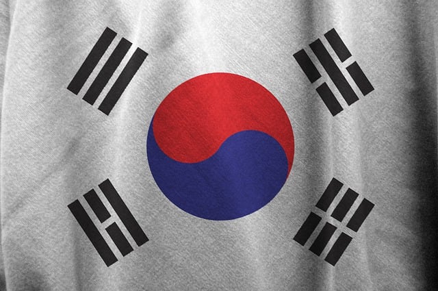 Free south korea flag korea illustration
