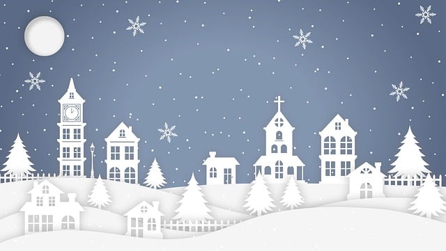 Free christmas nature church illustration