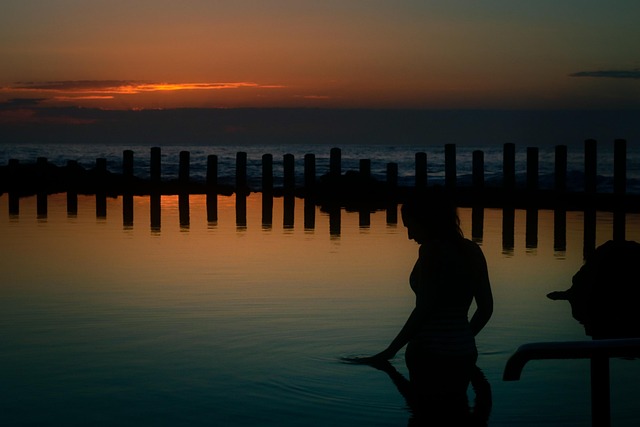 Atardecer, Oceano, Mar, Playa, Agua