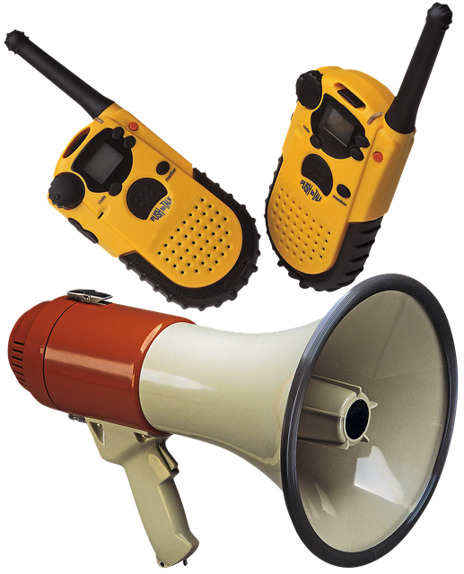 Megaphon, Lautsprecher, Radiosender