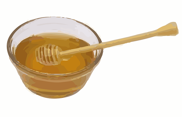Free honey dish rosh hashanah illustration