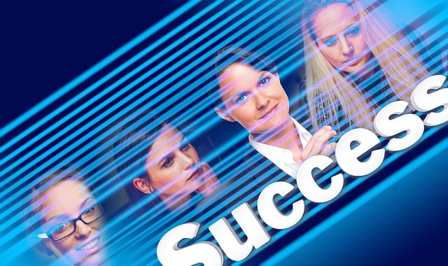 Free success business team illustration