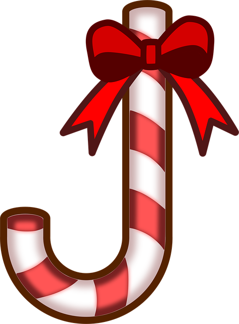 Free christmas candy stick illustration