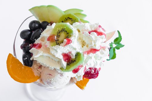 Sorvete, Fruta, Comida, Doces, Doce