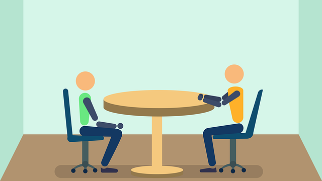 Free business people interview illustration