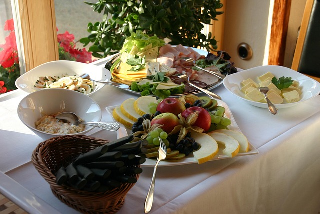 Ontbijt, Buffet, Ontbijtbuffet, Broodje