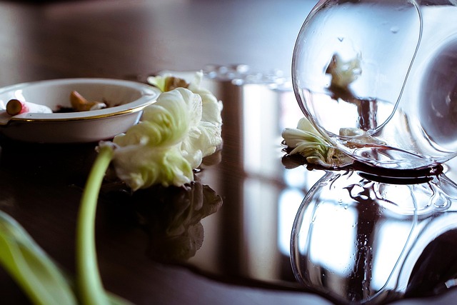 Wein, Zigarette, Tulpe, Zigarettenrauch