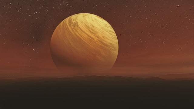 Free universe space orange illustration