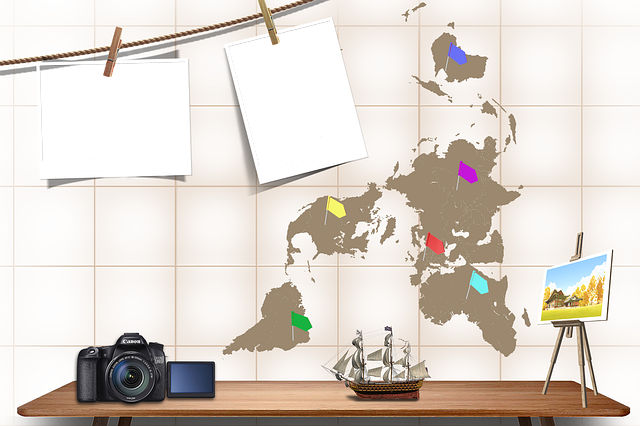 Free photo frame earth travel illustration